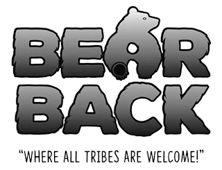 BEARBACK "WHERE ALL TRIBES ARE WELCOME!" logo