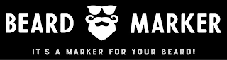 BEARD MARKER IT'S A MARKER FOR YOUR BEARD logo