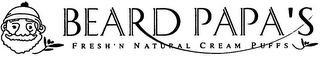BEARD PAPA'S FRESH'N NATURAL CREAM PUFFS logo
