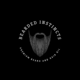BEARDED INSTINCTS PREMIUM BEARD AND HAIR OIL logo