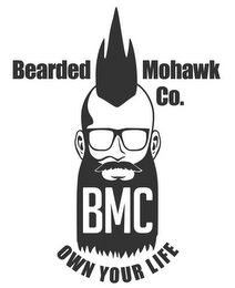 BEARDED MOHAWK CO. BMC OWN YOUR LIFE logo