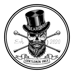 BEARDME, EST 2020, GENTLEMEN ONLY logo