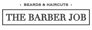 · BEARDS & HAIRCUTS · THE BARBER JOB logo