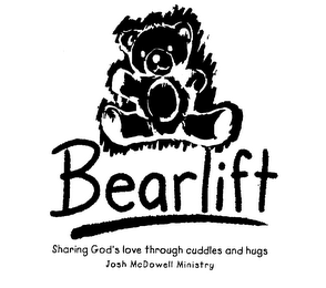 BEARLIFT SHARING GOD'S LOVE THROUGH CUDDLES AND HUGS JOSH MCDOWELL MINISTRY logo