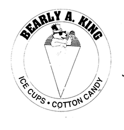 BEARLY A. KING ICE CUPS COTTON CANDY logo