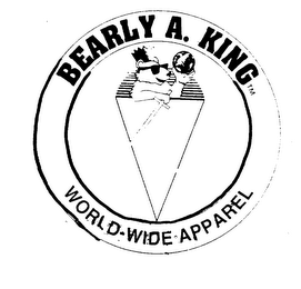 BEARLY A. KING WORLD-WIDE APPAREL logo
