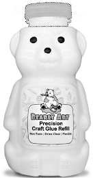 BEARLY ART PRECISION CRAFT GLUE REFILL NON-TOXIC DRIES CLEAR FLEXIBLE logo