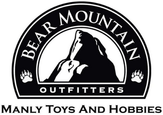BEAR MOUNTAIN OUTFITTERS MANLY TOYS ANDHOBBIES logo
