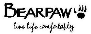 BEARPAW LIVE LIFE COMFORTABLY logo