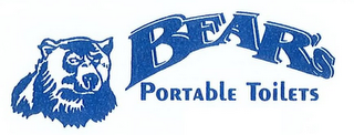BEAR'S PORTABLE TOILETS logo