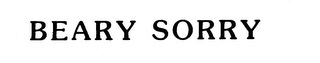 BEARY SORRY logo