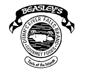 BEASLEY'S DUNN'S RIVER FALLS BRAND GOURMET FOODS TASTE OF THE ISLANDS logo