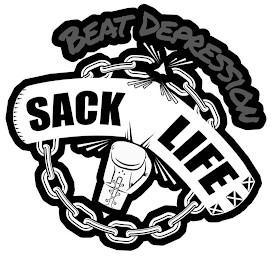 BEAT DEPRESSION SACK LIFE logo