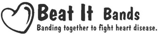 BEAT IT BANDS BANDING TOGETHER TO FIGHT HEART DISEASE. logo