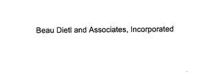 BEAU DIETL AND ASSOCIATES, INCORPORATED logo