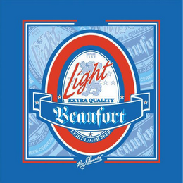 BEAUFORT LIGHT EXTRA QUALITY LIGHT LAGER BEER PETER J. BEAUFORT logo