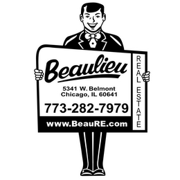 BEAULIEU REAL ESTATE 5341 W. BELMONT CHICAGO, IL 60641 773-282-7979 WWW.BEAURE.COM logo