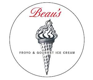 BEAU'S FROYO & GOURMET ICE CREAM logo