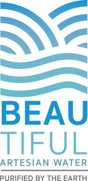 BEAUTIFUL ARTESIAN WATER PURIFIED BY THE EARTH logo