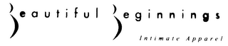 BEAUTIFUL BEGINNINGS INTIMATE APPAREL logo