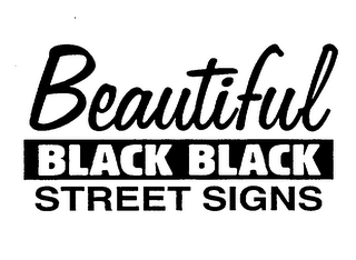 BEAUTIFUL BLACK BLACK STREET SIGNS logo