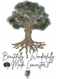 BEAUTIFULLY & WONDERFULLY MADE LANCASTER logo