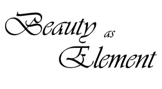 BEAUTY AS ELEMENT logo