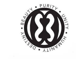 BEAUTY · PURITY · UNITY · HUMANITY · DESTINY logo
