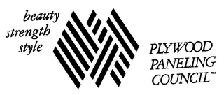 BEAUTY STRENGTH, STYLE PLYWOOD PANELING COUNCIL logo