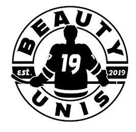BEAUTY UNIS 19 EST. 2019 logo