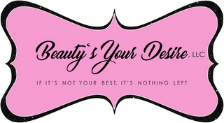 BEAUTYS YOUR DESIRE, LLC IF IT'S NOT YOUR BEST, IT'S NOTHING LEFT logo
