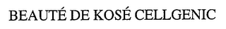 BEAUTÉ DE KOSÉ CELLGENIC logo