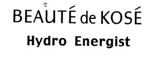 BEAUTÉ DE KOSÉ HYDRO ENERGIST logo