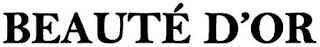BEAUTÉ D'OR logo