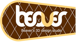 BEAVER BEAVER'S 3D DESIGN STUDIO logo