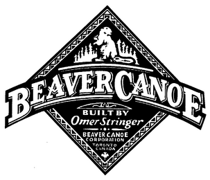 BEAVER CANOE BUILT BY OMER STRINGER BEAVE CANOE CORPORATION TORONTO CANADA logo