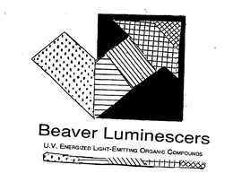 BEAVER LUMINESCERS U.V. ENERGIZED LIGHT-EMITTING ORGANIC COMPOUNDS logo