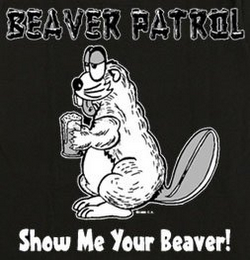 BEAVER PATROL SHOW ME YOUR BEAVER! logo