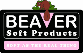 BEAVER SOFT PRODUCTS SOFT AS THE REAL THING logo
