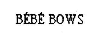 BEBE BOWS logo