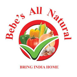 BEBE'S ALL NATURAL BRING INDIA HOME logo