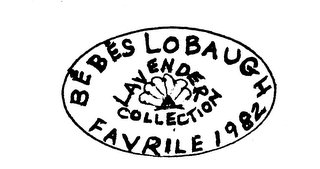 BEBES LOBAUGH LAVENDER COLLECTION FAVRILE 1982 logo