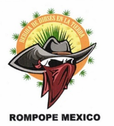 BEBIDA DE DIOSES EN LA TIERRA ROMPOPE MEXICO logo