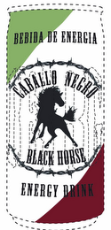 BEBIDA DE ENERGIA CABALLO NEGRO BLACK HORSE ENERGY DRINK logo