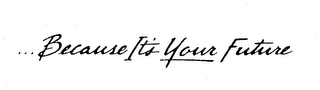...BECAUSE IT'S YOUR FUTURE logo
