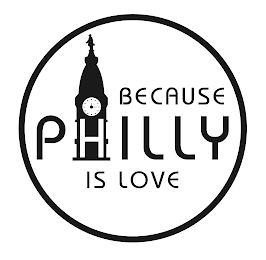 BECAUSE PHILLY IS LOVE logo