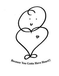 BECAUSE YOU GOTTA HAVE HEART!! logo