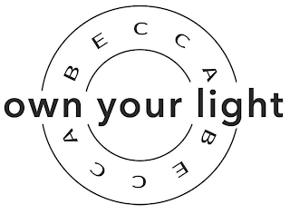BECCA OWN YOUR LIGHT BECCA logo