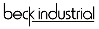 BECK INDUSTRIAL logo