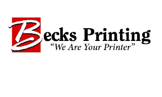 BECKS PRINTING "WE ARE YOUR PRINTER" logo